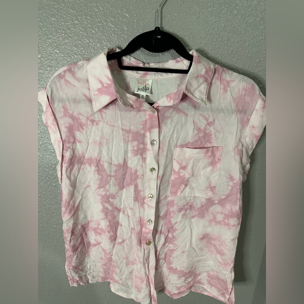 Pink tie dye shirt